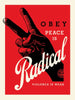 Obey - Peace Is Radicalised (Blue, Red & Cream) - SET OF THREE