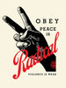 Obey - Peace Is Radicalised (Blue, Red & Cream) - SET OF THREE